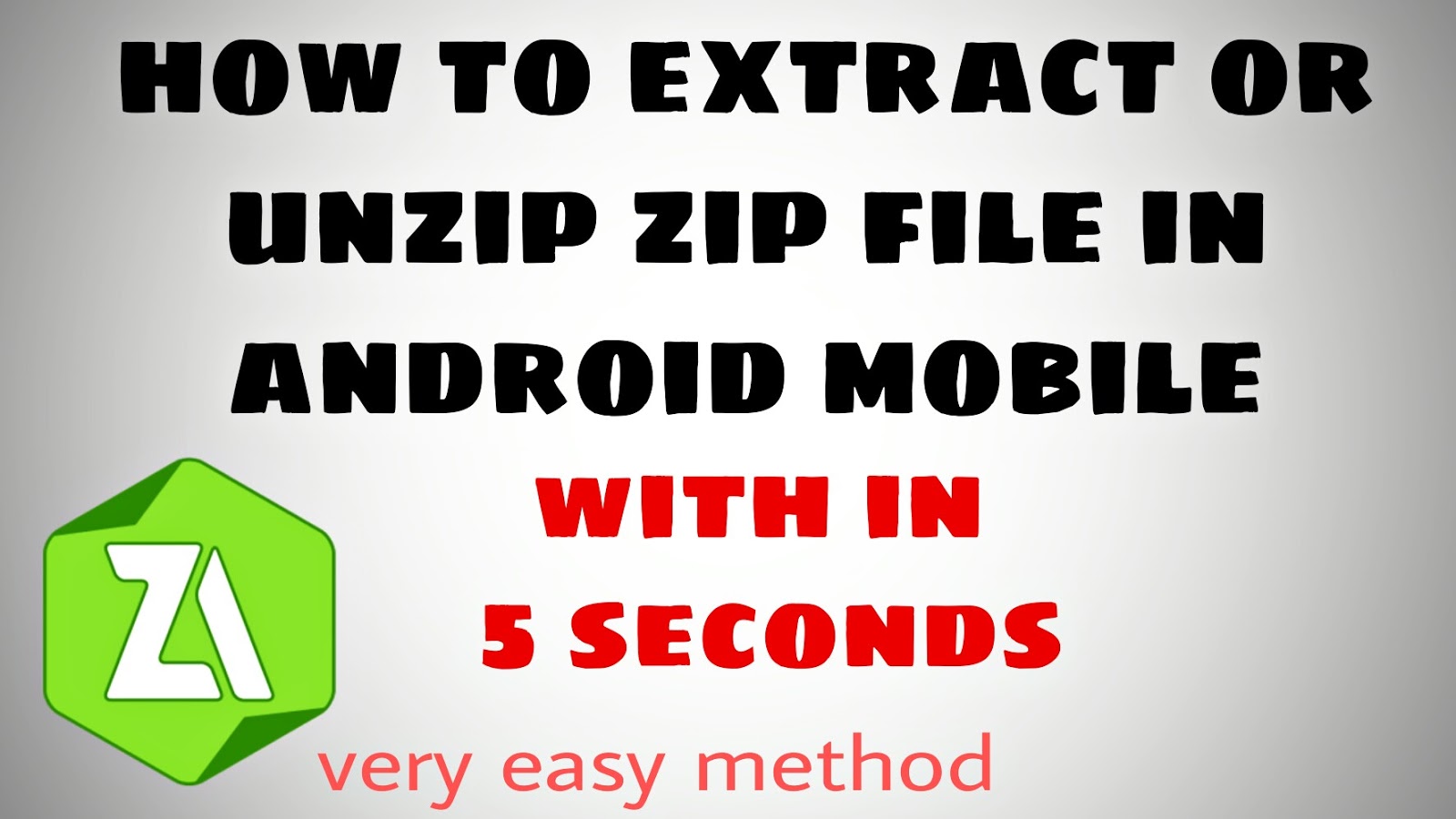 How to extract zip file in android mobile, zip file extrac app