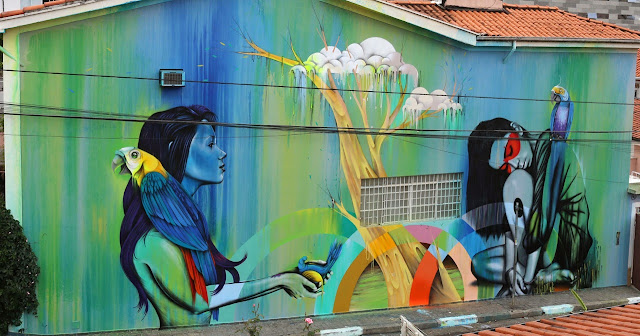 New StreetArt Collaboration By Fin DAC, Angelina Christina and Nove DigitalOrganico in Vila Madalena, Sao Paulo  1