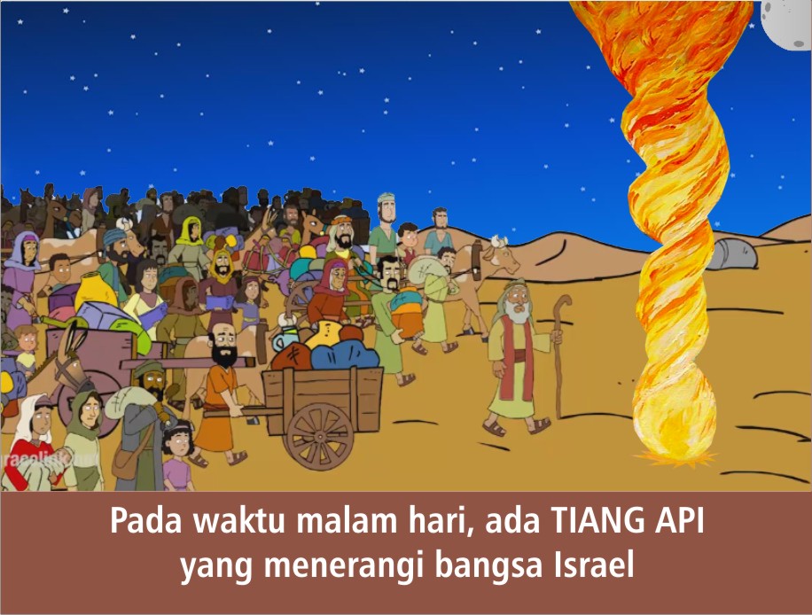 Komik Alkitab Anak: Tiang Awan dan Tiang Api