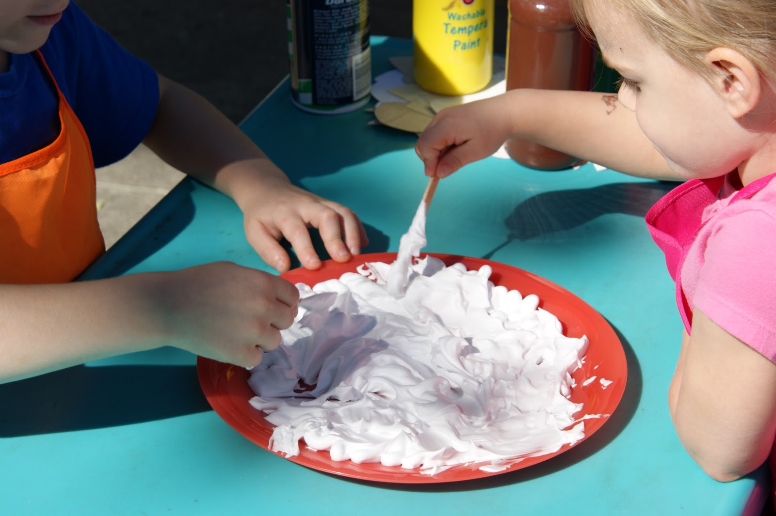 Raising Leafs Make It Monday Shaving Cream Leaves