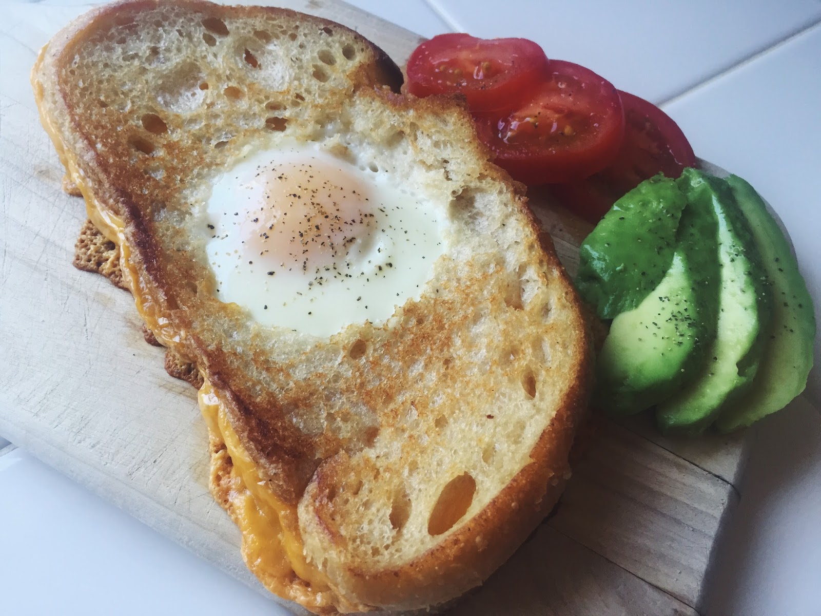 baubles and baked goods grilled cheese egginahole