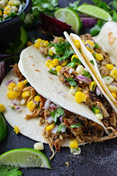 carnitas pork corn crispy salsa cooker pot pressure instant tacos eggs fried serve rice thenovicechefblog beans fresh slow breakfast slowcookerfromscratch