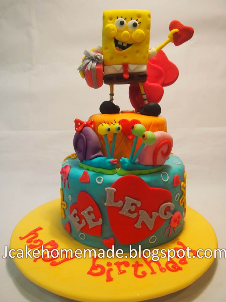 Jcakehomemade: Spongebob Squarepants birthday cake
