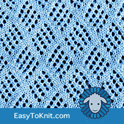 Eyelet Lace 10 Checkerboard Mesh Easy To Knit