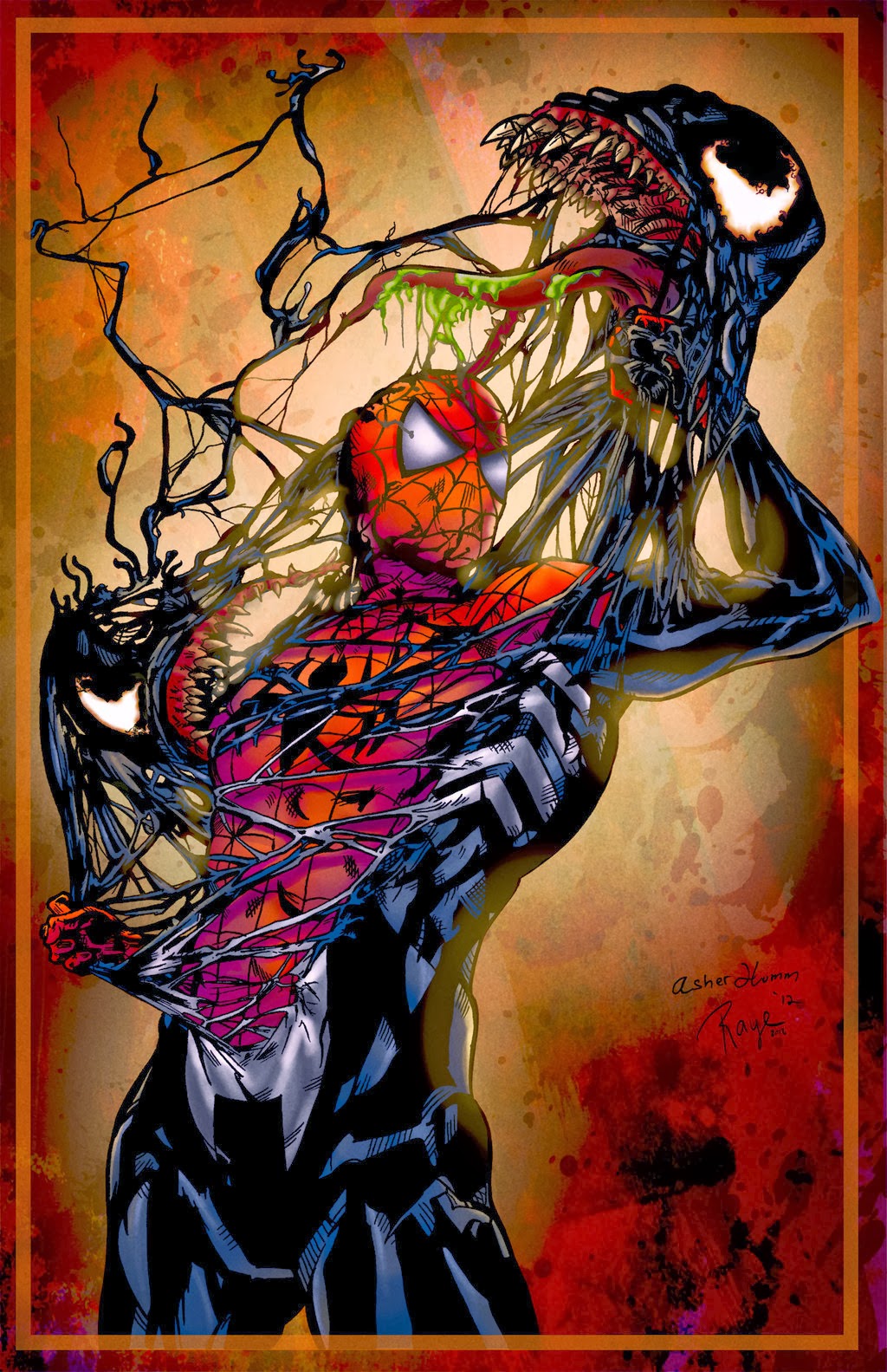 Веном паук комикс. Симбиот Веном. Симбиот Marvel Spider man. Питер Паркер Веном. Питер Паркер симбиот Карнаж.