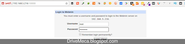 DriveMeca instalando Webmin en Linux Centos paso a paso