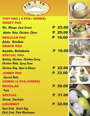 Pinoy Food Menu List Pinoy Food Menu List