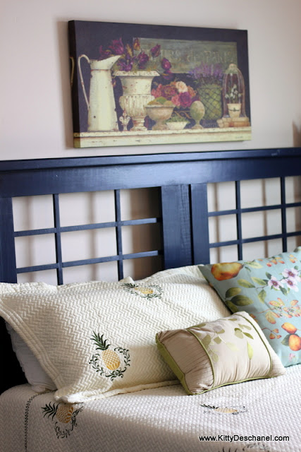 blue guest room
