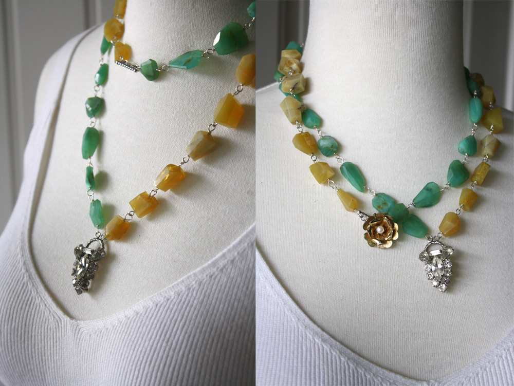 eNVe Designs How to get more styles from your double stranded necklaces