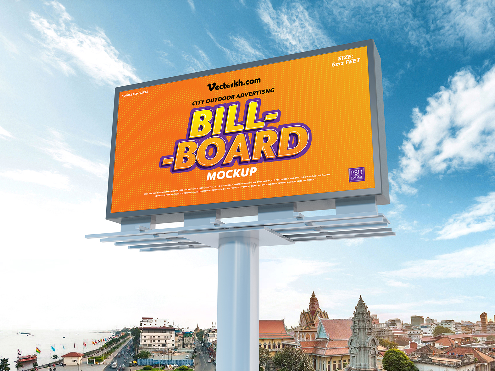 Download subway ad mockup free, bus advertising mockup billboard mockup free psd template - vectorkh