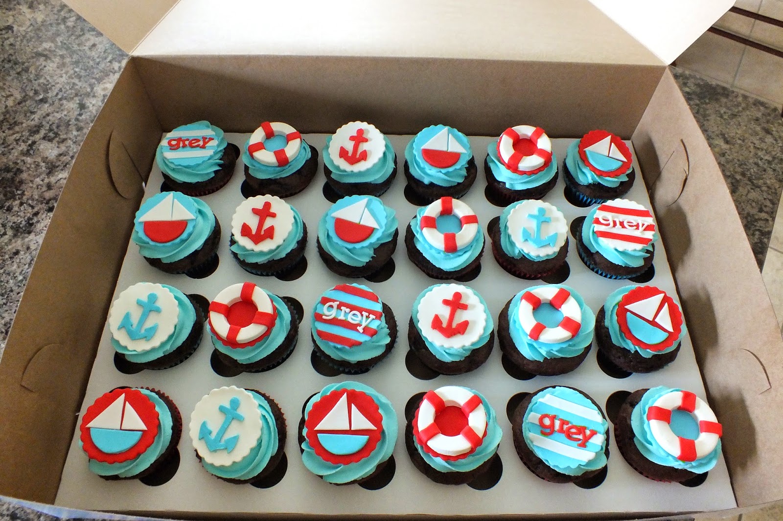 Sweet Bottom Cakes Nautical Cupcakes