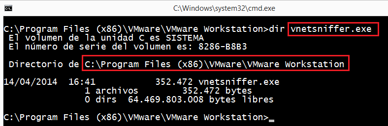 VMWare: VMWare Workstation vnetsniffer