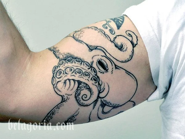 Foto de un tatuaje de Pulpo o Kraken