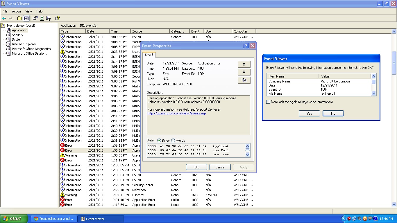 Troubleshooting Windows Errors And Solutions: Application failure ...