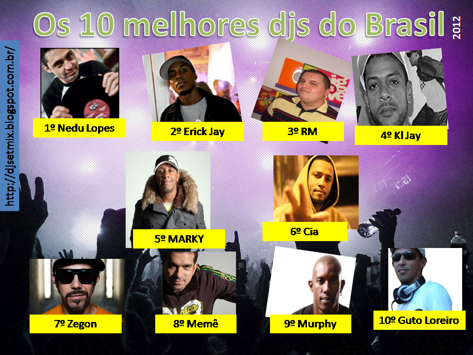 DJ SET MIX Os 10 melhores djs do Brasil Lista Djsetmix