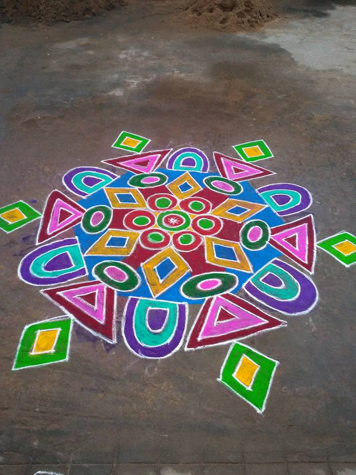 TELUGU WEB WORLD MATHEMATICAL MEASUREMENTS CREATIVE RANGOLI ART