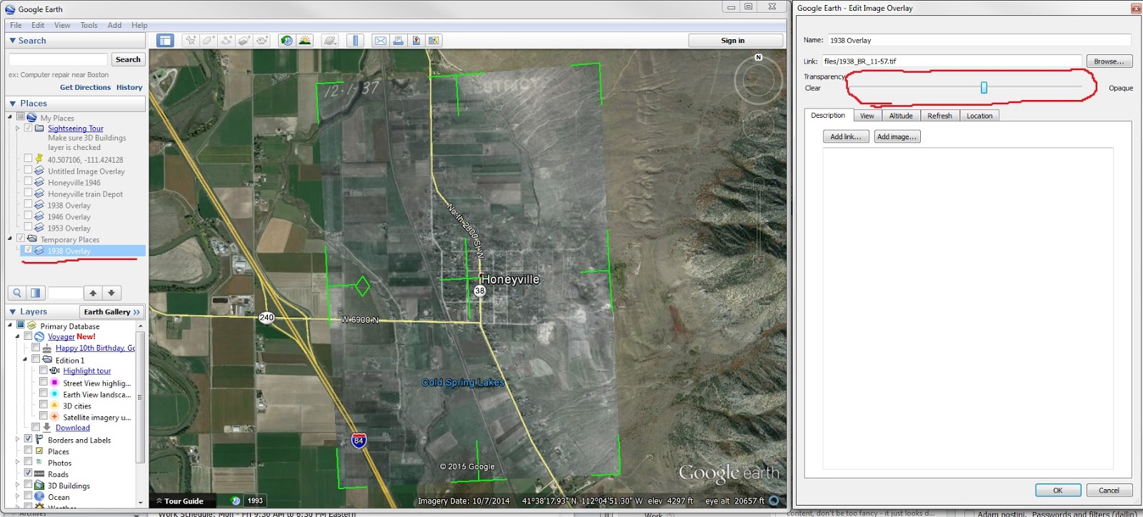 Historical Honeyville Utah Fun with Google Earth