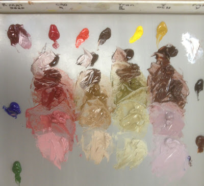 Using Color Strings to Create Flesh Tones in Portrait Paintings by