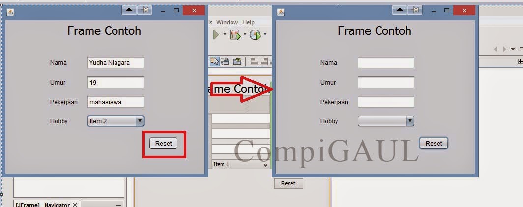 Membuat Tombol Reset Pada Frame Entry Data Netbeans | ALL CHEAT AND ...