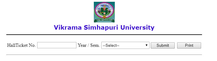 vikrama simhapuri university Degree Results