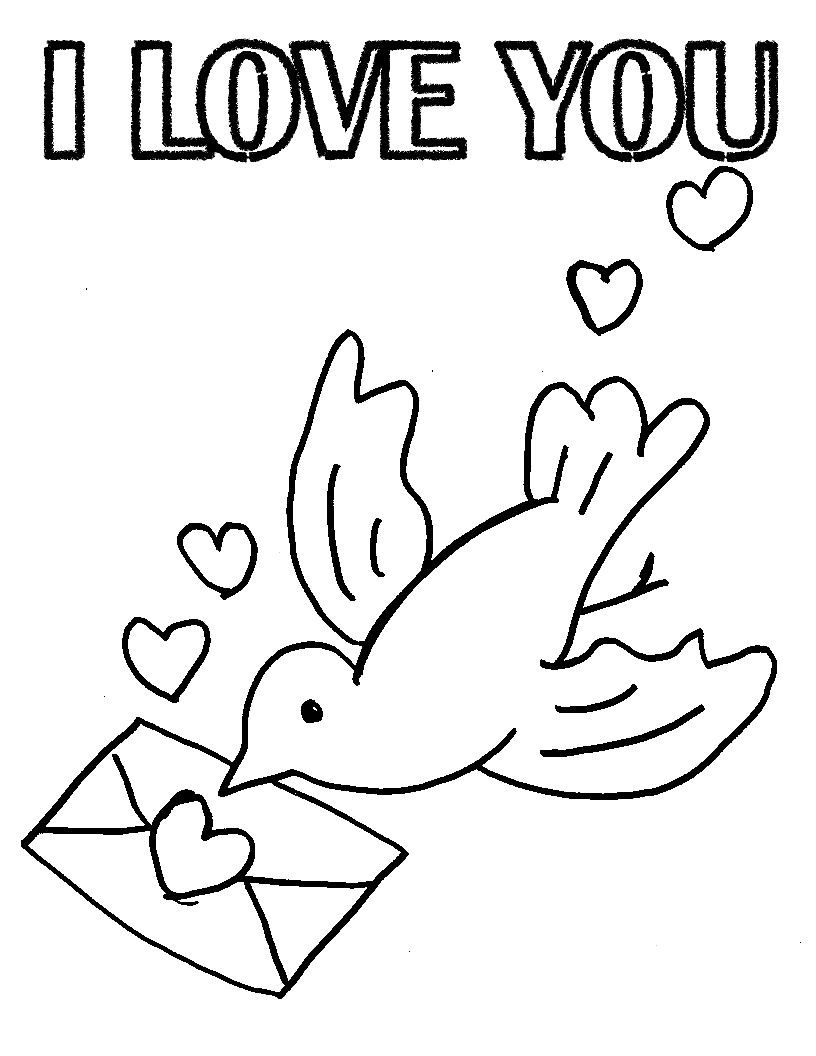 i am in love coloring pages - photo #13