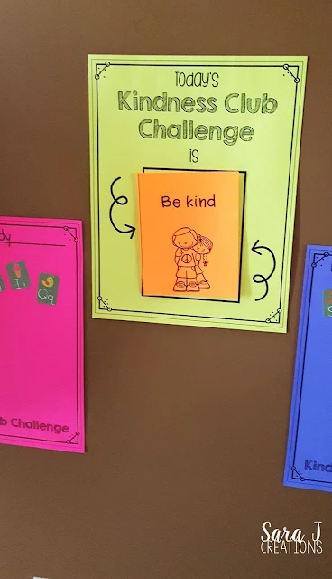 The Kindness Club Challenge is an easy way to focus on ways to be kind.  This can be used at home or in the classroom to teach kindness and positive behavior to young kids.