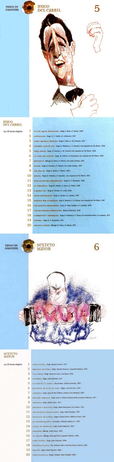 Tangos de Colección - Vol 1 al 10 (de 20) - Intérp.  Varios