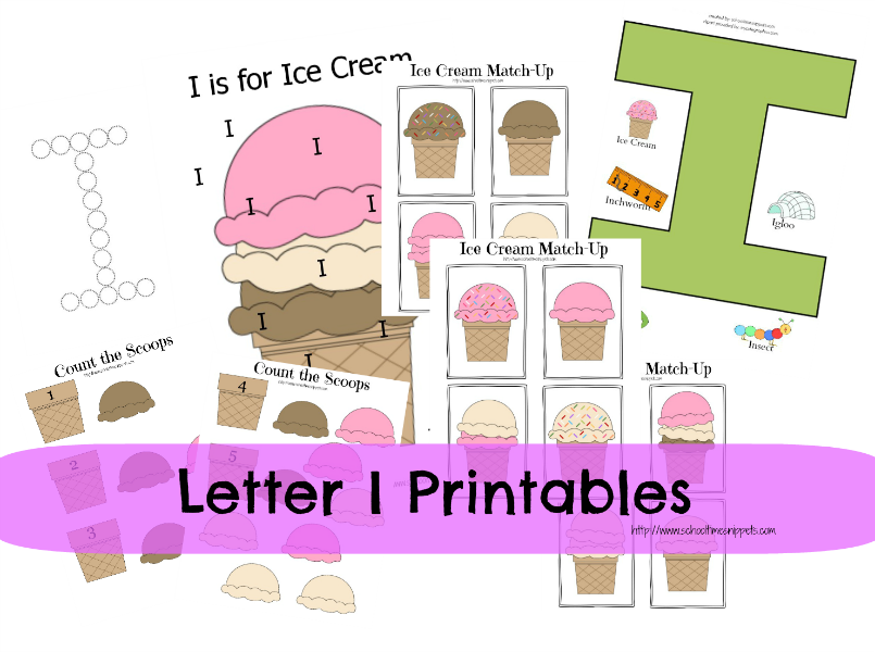 letter i toddler activities and printables
