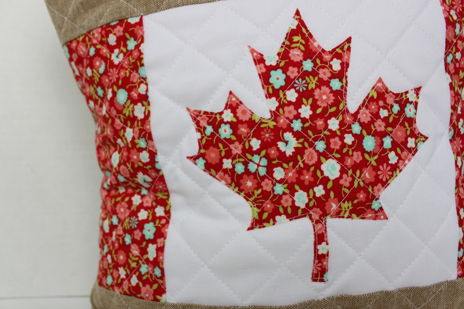 Daydreams of Quilts Quilted Handmade Canadian Flag Pillows