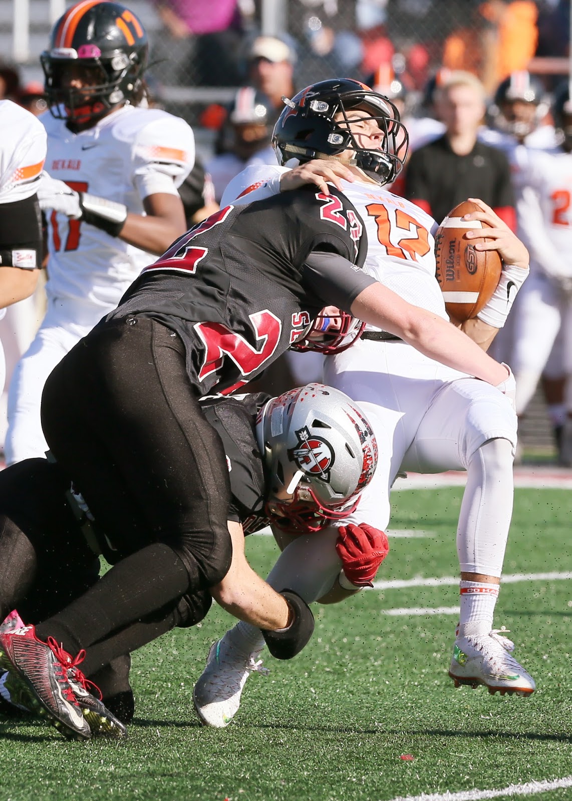 Mark Kodiak Ukena IHSA Class 6A Football Playoffs Dekalb vs Antioch