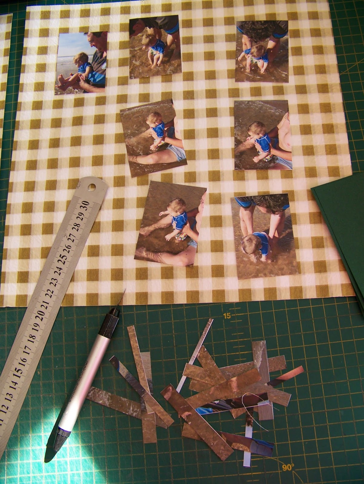 A Pretty Talent Blog: Scrapbooking 4: Tearing Ruler, varying frames ...