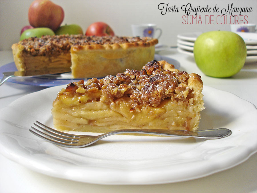 Suma de Colores Crumble Apple Pie (Tarta de manzana crujiente)