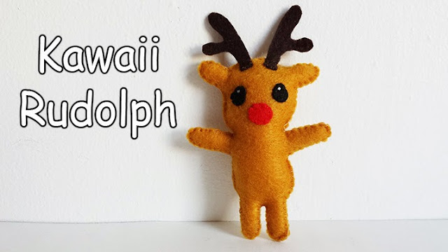 How to Make a Kawaii Rudolph Reindeer plushie tutorial
