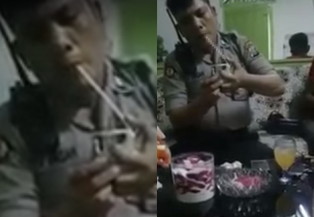 4 Fakta Viral, Oknum Polisi Pesta Sabu di Rumah Gembong Narkoba yang Bikin Geram