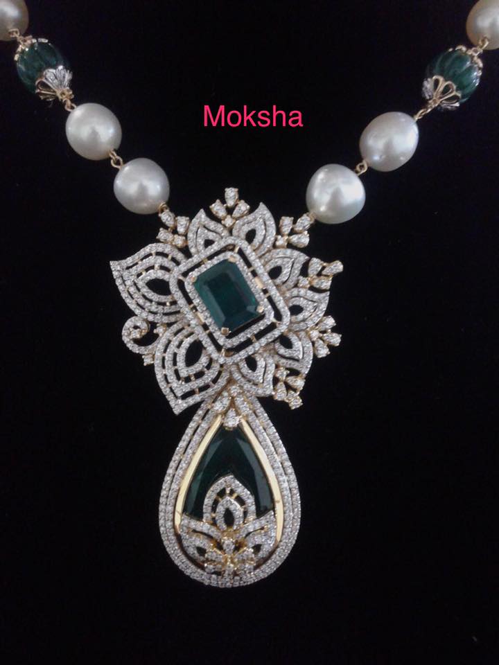 Splendid Diamond Pendant by Moksha Jewellery Designs