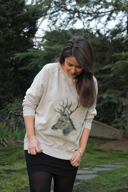 DIY sudadera con estampado animal
