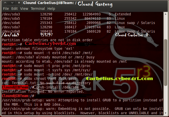 Grub install dev sda. Sudo grub-install devsda.