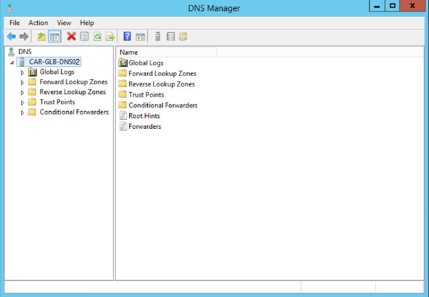 Figure 13: Step 13 of migrating a Linux BIND name server to a Windows Server DNS server. Figure 13: Step 13 of migrating a Linux BIND name server to a Windows Server DNS server.