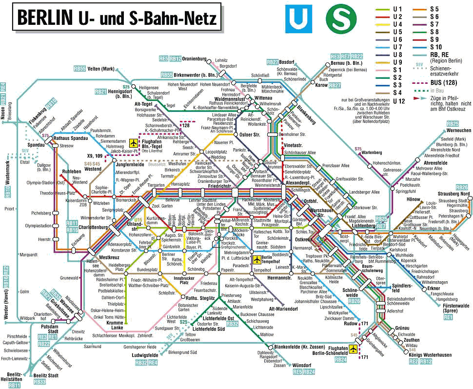 Berlin Metro Map - Free Printable Maps