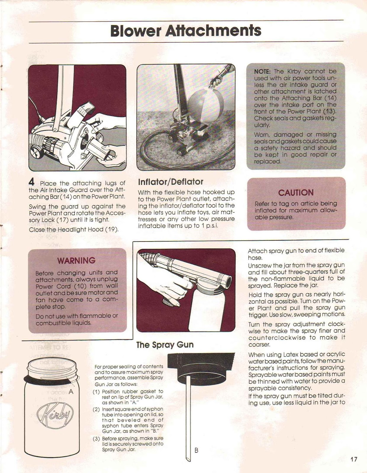 Kirby Instruction Manual Heritage II, Legend & Legend II