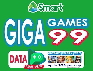 Smart Giga Games 99 – 2GB Data + 1GB of Games All Day for 7 Days Smart Giga Games 99 – 2GB Data + 1GB of Games All Day for 7 Days