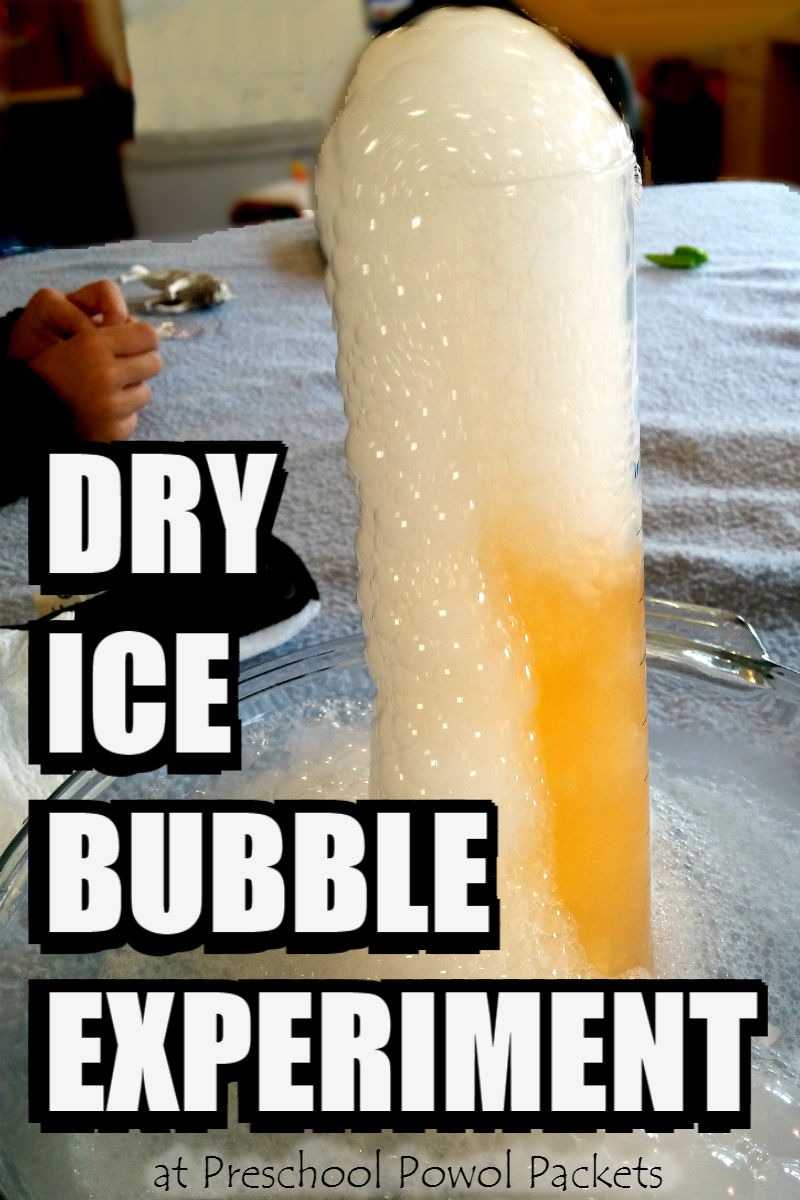 Dry Ice Bubble Science Experiment Preschool Powol Packets