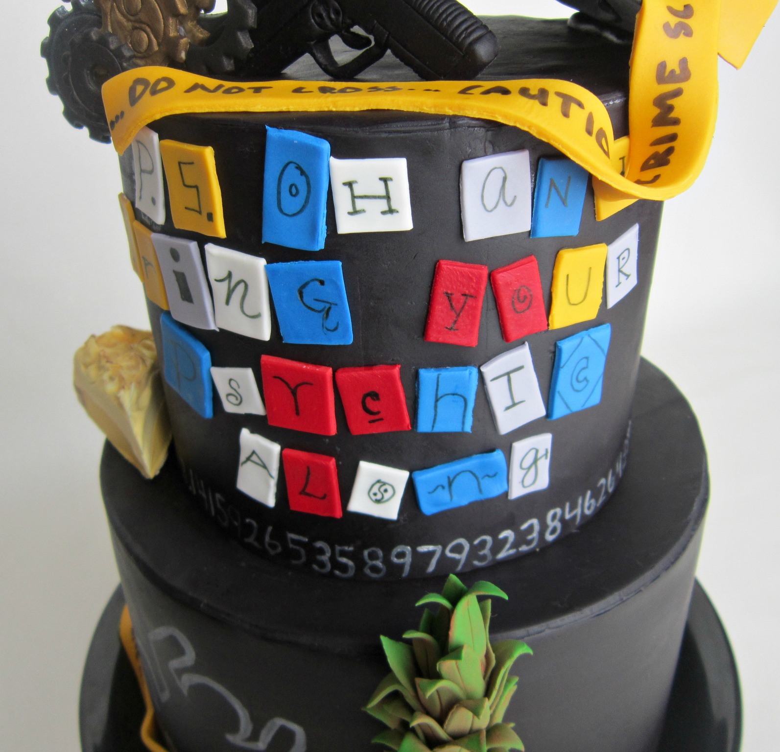 Delectable Cakes 'Psych' TV Show Murder Mystery Birthday Cake