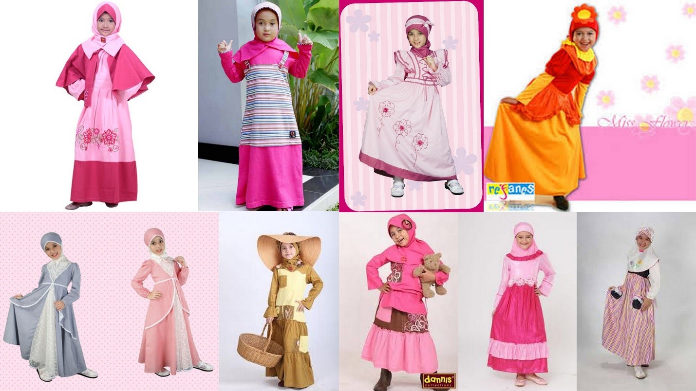 baju muslim anak perempuan 2 tahun lucu