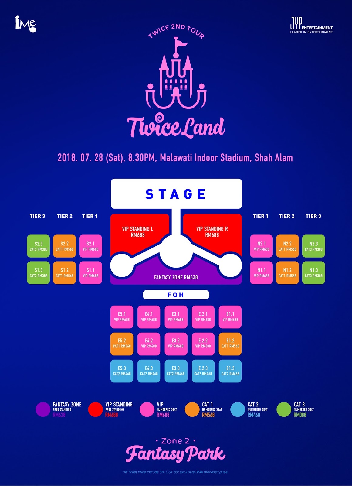 TWICE'S TWICELAND ZONE 2 FANTASY PARK IN KL TWICE 728 首度来马开唱 周六门票首卖