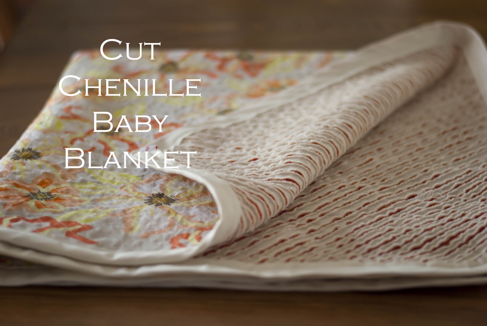 poppysmocks Cut Chenille Baby Blanket