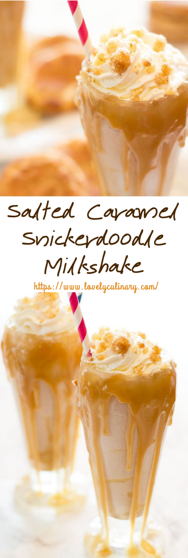 Salted Caramel Snickerdoodle Milkshake #drinks #milkshake