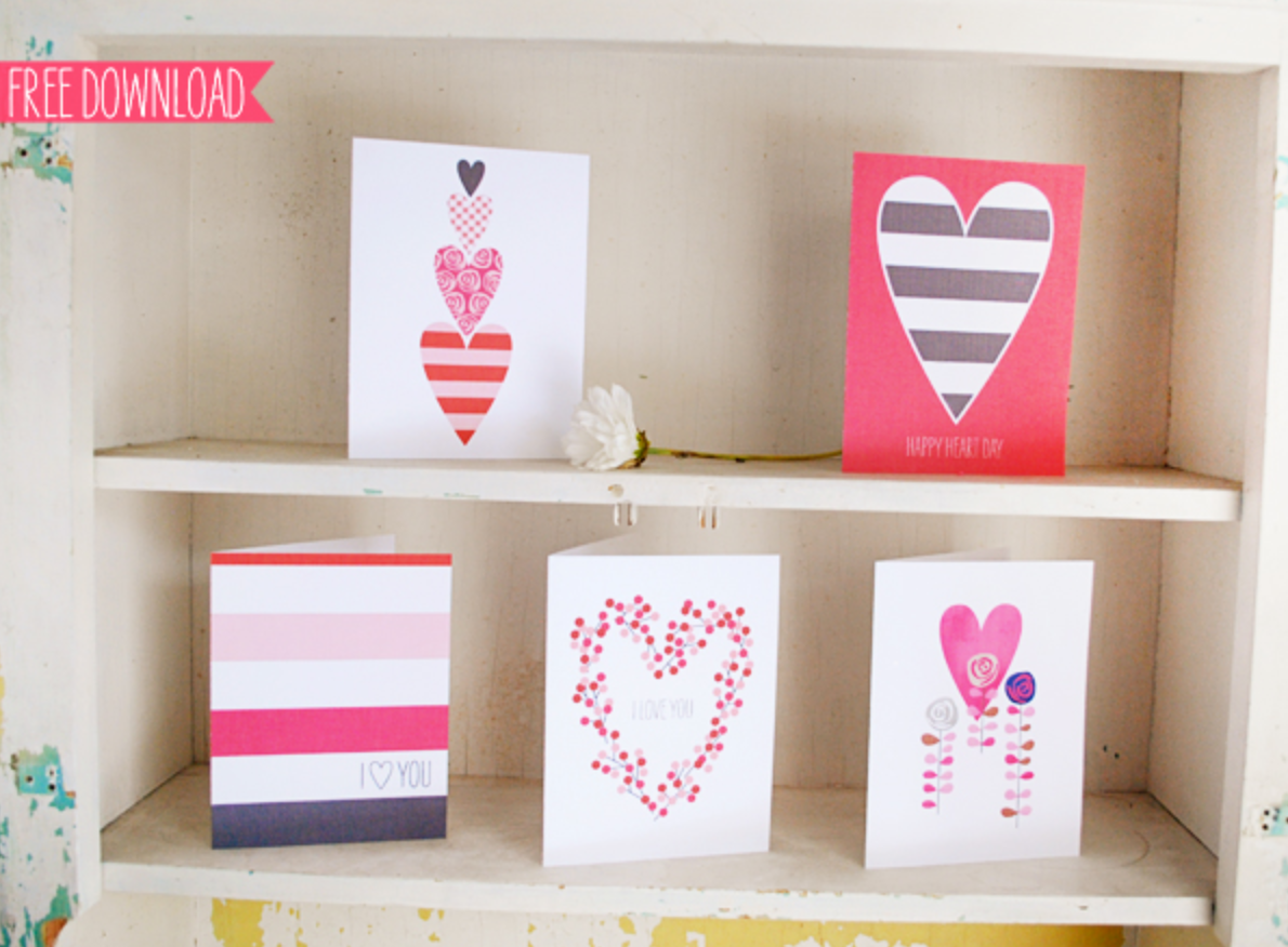 Musings of an Average Mom: Free Printable Valentine`s Day Card Round-Up