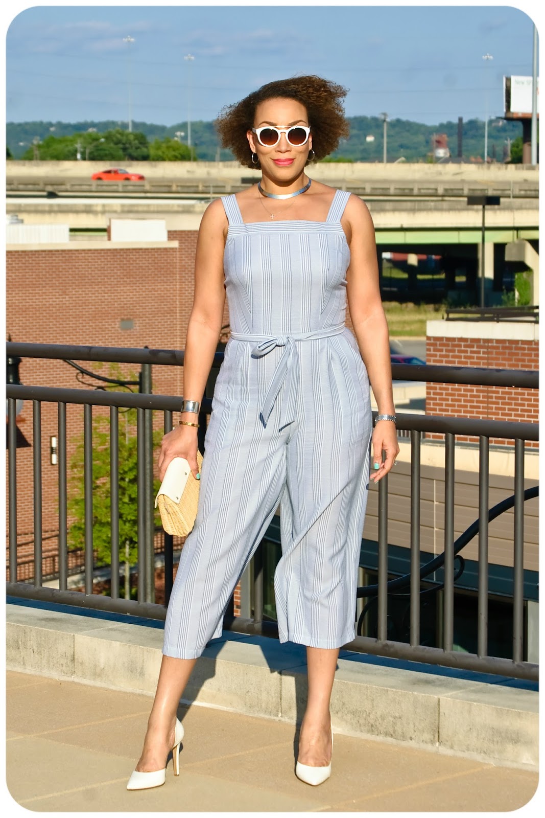 new look pinstripe jumpsuit