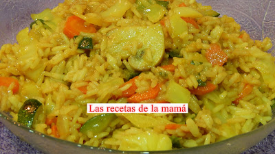 Receta de arroz copn verduras al curry